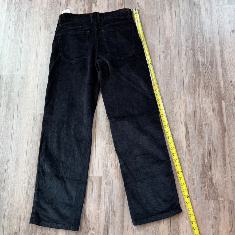 NWT We The Free Black Corduroy High Rise Straight Leg Jeans Women 27 Retail $128 - Picture 7 of 10